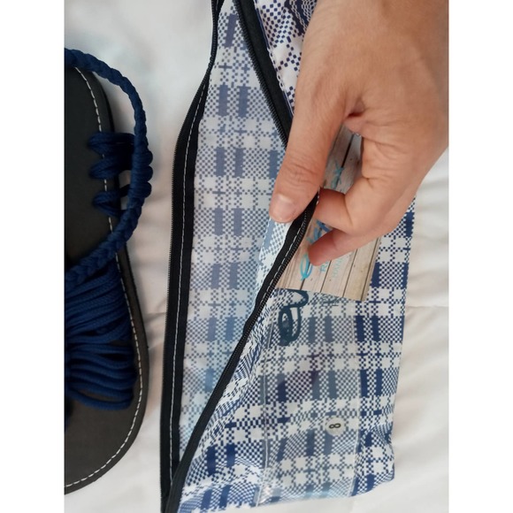 NWT EveRelax Blue Braided Rope Sandals HandWoven - Picture 7 of 10